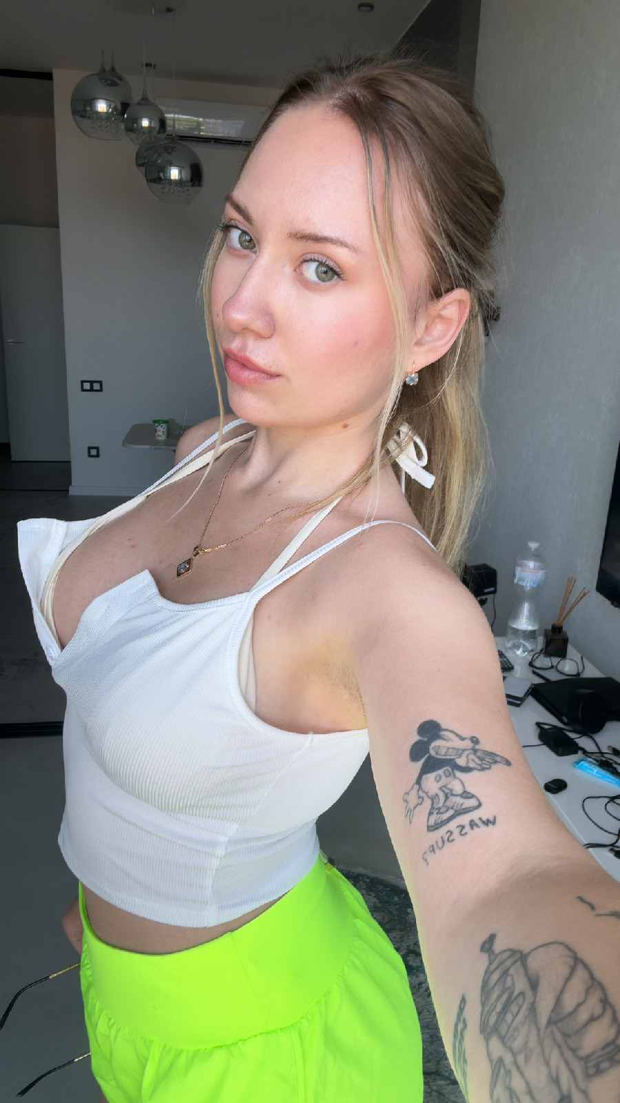 KateV in her underwear in Ashgabat