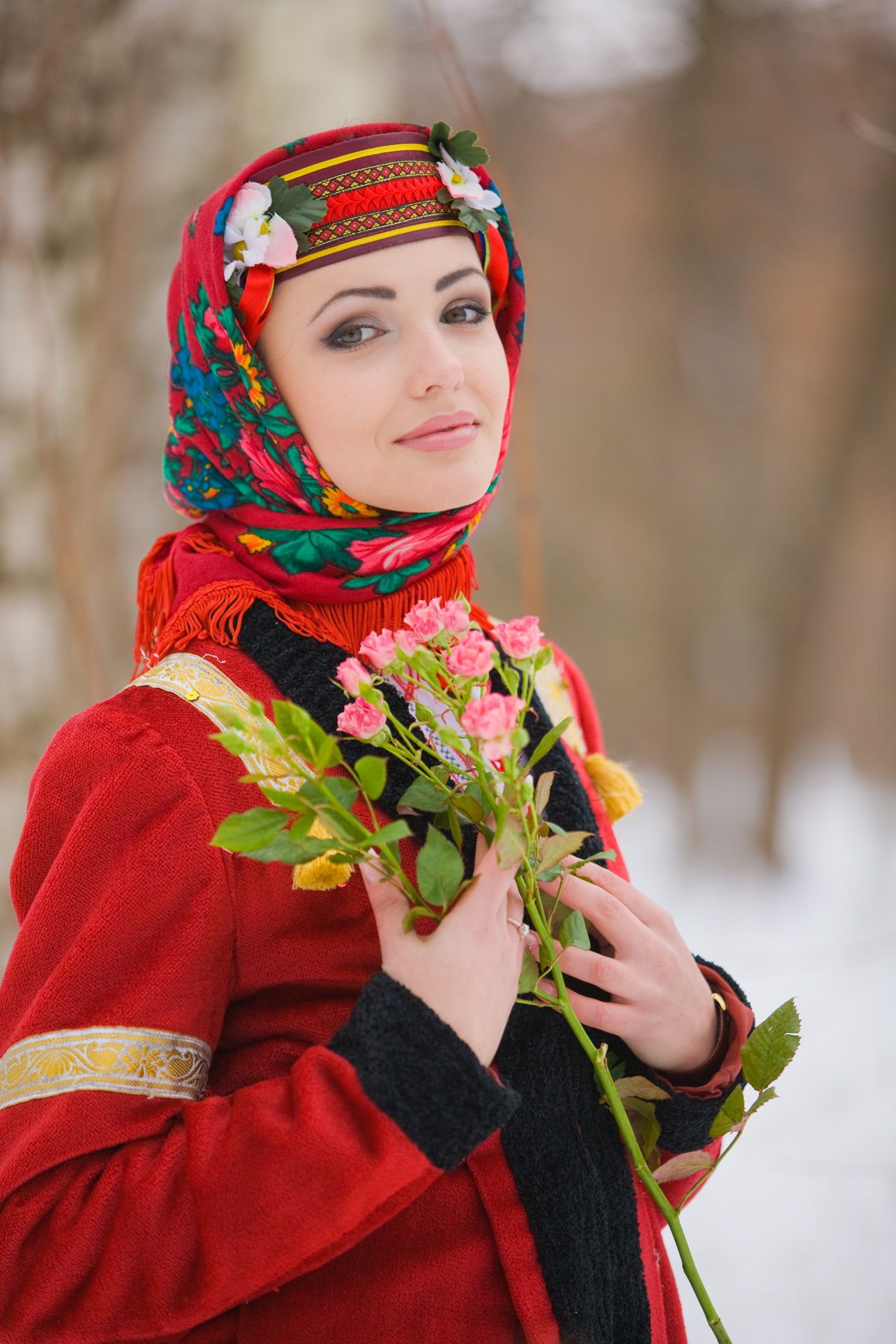 Sexy girl Girls in Slavic costumes in Ashgabat